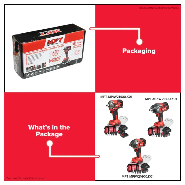ترابنو شحن 21 فولت لقمة سيارة صناعى MPT MPIW21800 k01 B1 و800 نيوتن